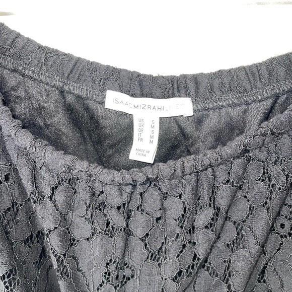 Isaac Mizrahi Black Lace Dress Size Small Salsa Dancing Sexy Feminine Goth Party - Picture 4 of 6